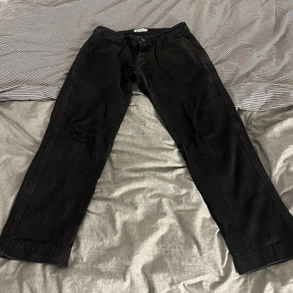 Etudes black jeans Rinsed Denim Pleated 32x32 (48 FR)